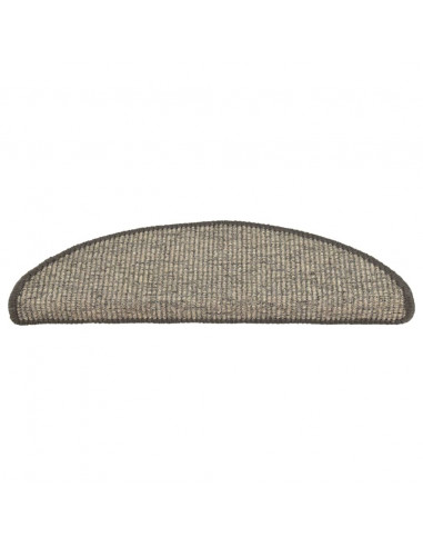 Tappeti Adesivi per Scale 15 pz 56x17x3 cm Beige e Grigio