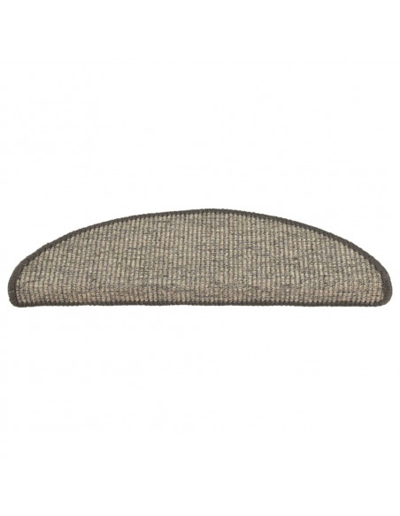 Tappeti Adesivi per Scale 15 pz 56x17x3 cm Beige e Grigio