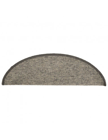 Tappeti Adesivi per Scale 15 pz 56x17x3 cm Beige e Grigio