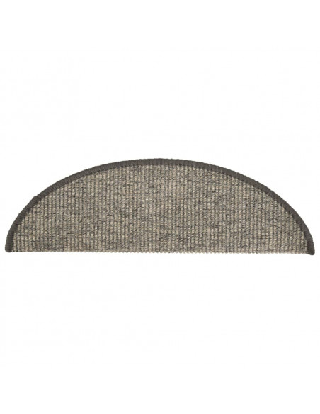 Tappeti Adesivi per Scale 15 pz 56x17x3 cm Beige e Grigio