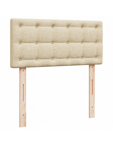 Giroletto a Molle con Materasso Crema 90x200 cm inTessuto