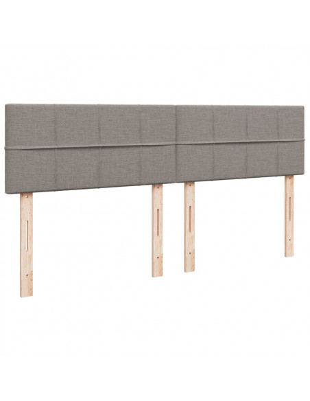 Giroletto a Molle con Materasso Tortora 180x200 cm in Tessuto