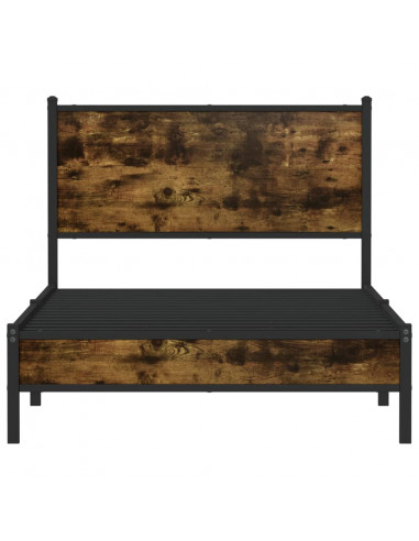 Giroletto senza Materaso in Metallo Rovere Fumo 100x190 cm