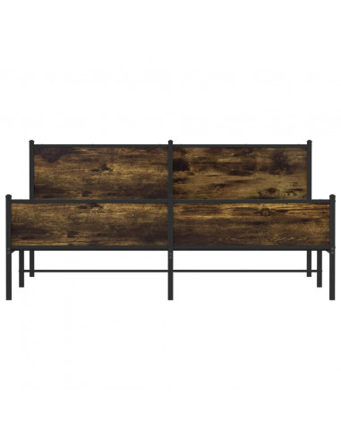 Giroletto senza Materaso in Metallo Rovere Fumo 180x200 cm