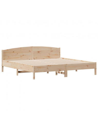 Letto senza Materasso 180x200 cm in Legno Massello di Pino