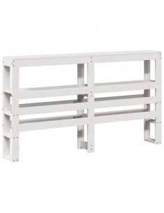 Letto senza Materasso Bianco 120x200 cm Legno Massello di Pino 2