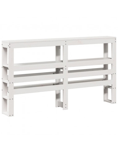 Letto senza Materasso Bianco 90x200 cm Legno Massello di Pino