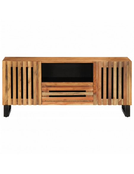 Mobile Porta TV 100x34x46 cm in Legno Massello di Acacia