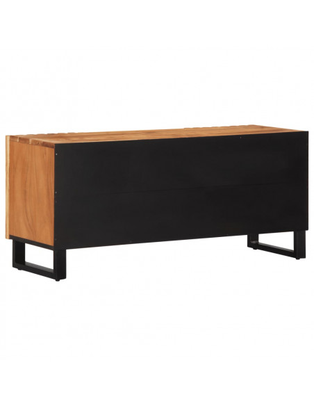 Mobile Porta TV 100x34x46 cm in Legno Massello di Acacia