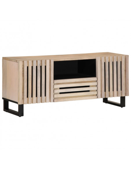 Mobile Porta TV 100x34x46 cm in Legno Massello di Mango
