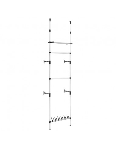 Sistema per Guardaroba Telescopico Aste Mensole in Alluminio