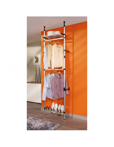 Sistema per Guardaroba Telescopico Aste Mensole in Alluminio