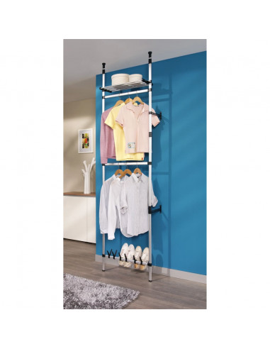 Sistema per Guardaroba Telescopico Aste Mensole in Alluminio