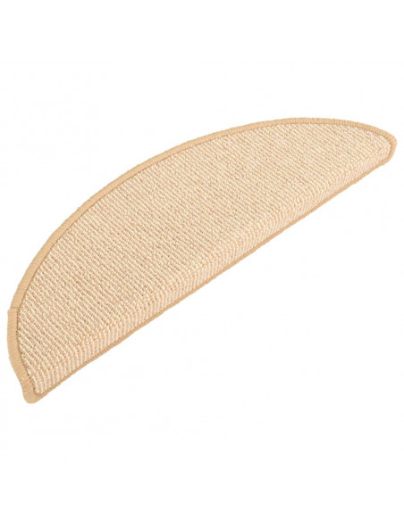 Tappetini per Scale 15 pz Crema 65x21x4 cm