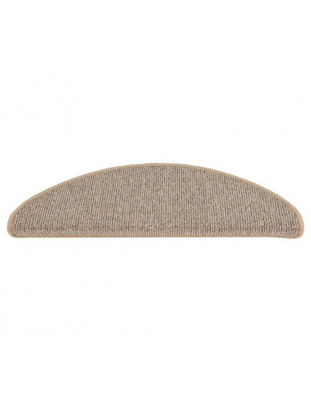 Tappetini per Scale 15 pz Grigi e Marroni 65x21x4 cm