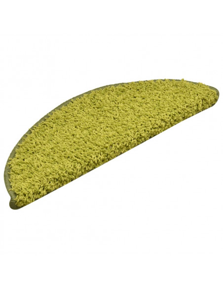 Tappetini per Scale 15 pz Verdi 56x17x3 cm