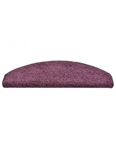 Tappetini per Scale 15 pz Viola Scuro 65x21x4 cm