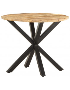 Tavolino di Servizio 68x68x56 cm in Legno Massello di Mango 2