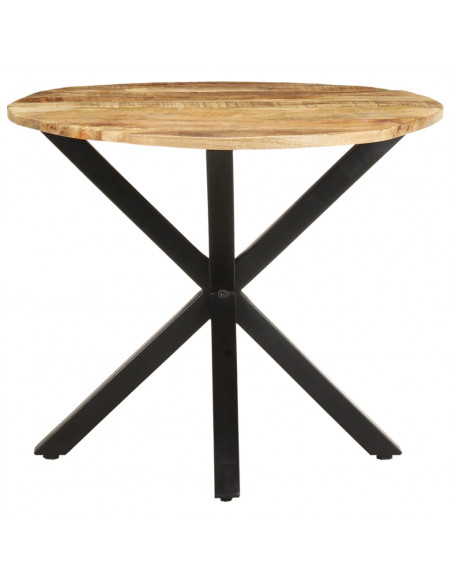 Tavolino di Servizio 68x68x56 cm in Legno Massello di Mango
