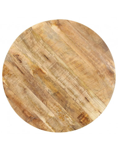 Tavolino di Servizio 68x68x56 cm in Legno Massello di Mango