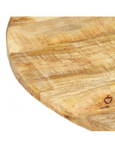 Tavolino di Servizio 68x68x56 cm in Legno Massello di Mango