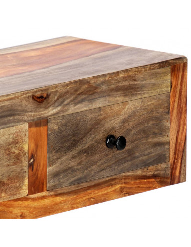 Tavolo Consolle da Parete 100x25x20 cm in Massello di Sheesham