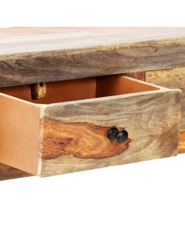 Tavolo Consolle da Parete 100x25x20 cm in Massello di Sheesham