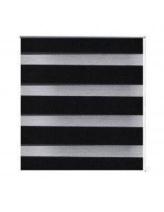Tenda a rullo oscurante zebra 40x100cm nero 2