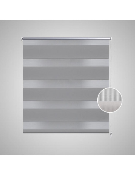 Tenda a rullo oscurante zebra 50x100 cm grigia
