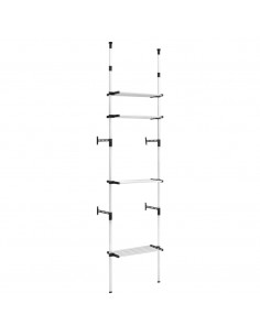 Sistema per Guardaroba Telescopico con Mensole in Alluminio 2