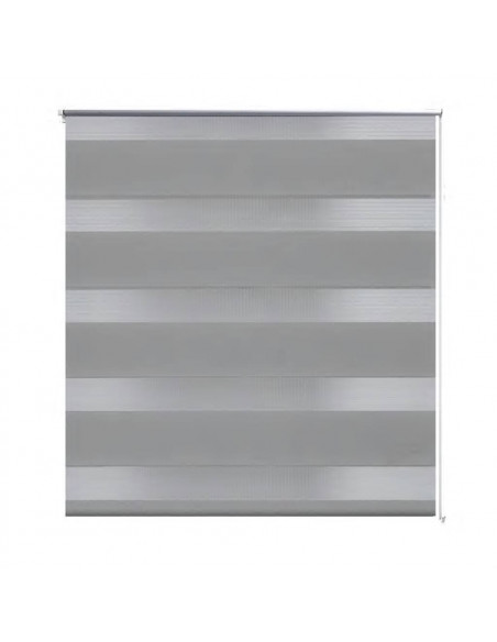 Tenda a rullo oscurante zebra 120x175 cm grigia