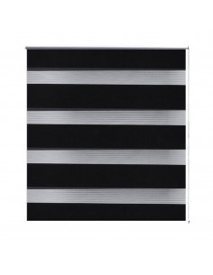 Tenda a rullo oscurante zebra 80x150cm nera 2