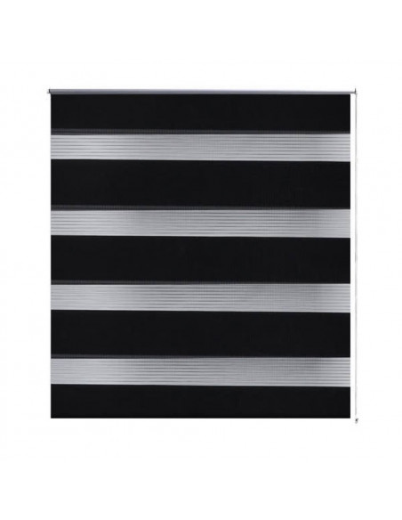 Tenda a rullo oscurante zebra 80x150cm nera