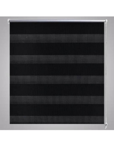 Tenda a rullo oscurante zebra 80x150cm nera