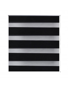 Tenda a rullo oscurante zebra 90x150 nera 2