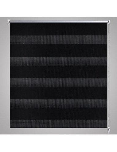 Tenda a rullo oscurante zebra 90x150 nera