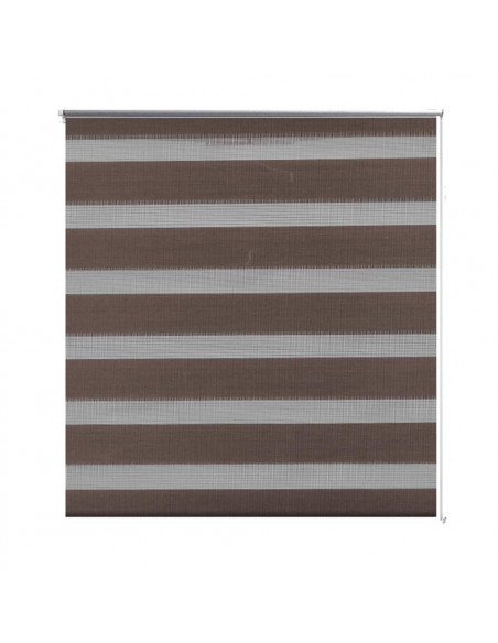 Tenda a rullo zebrata 50,9x100 cm Tessuto Larghezza 46,7 cm caffè