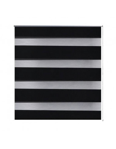 Tenda Oscurante a Rullo a Zebra 50 x 100 cm Nera