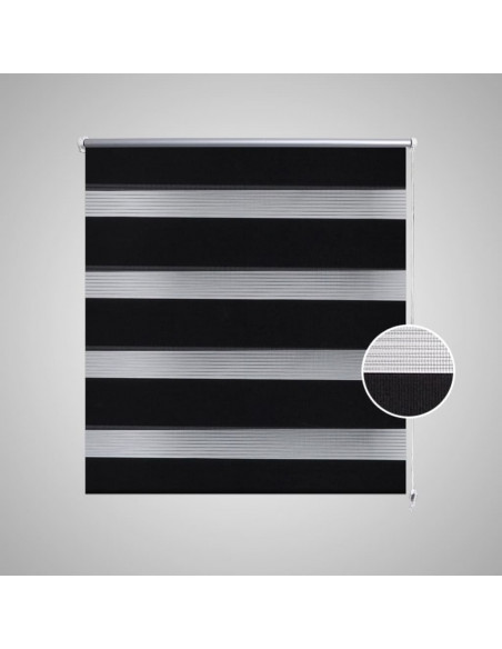 Tenda Oscurante a Rullo a Zebra 50 x 100 cm Nera