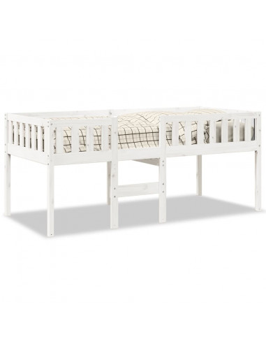 Letto per Bambini senza Materasso Bianco 90x200cm Massello Pino