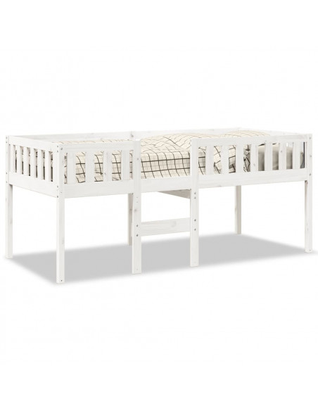 Letto per Bambini senza Materasso Bianco 90x200cm Massello Pino