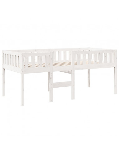 Letto per Bambini senza Materasso Bianco 90x200cm Massello Pino