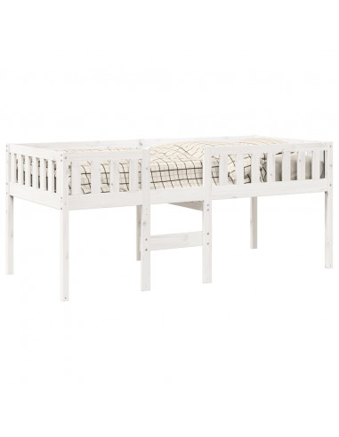 Letto per Bambini senza Materasso Bianco 90x200cm Massello Pino