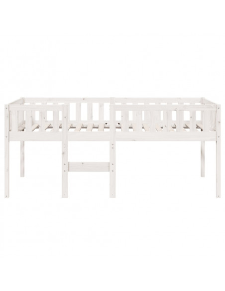 Letto per Bambini senza Materasso Bianco 90x200cm Massello Pino