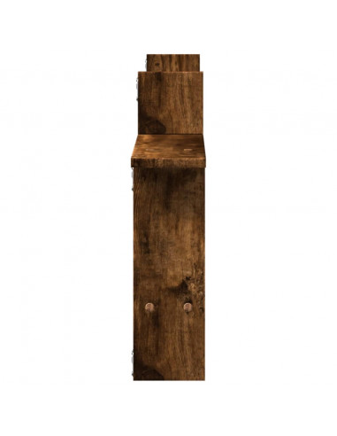 Mensole da Parete 2pz Rovere Fumo 50x12x50 cm in Truciolato