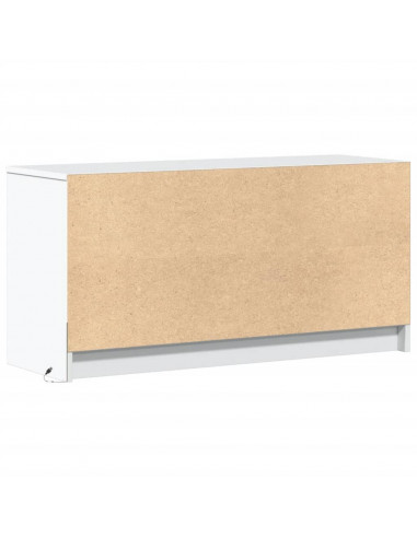 Mobile Porta TV con LED Bianco 100x34x50 cm in Truciolato