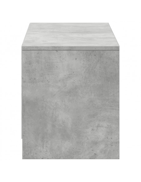 Mobile Porta TV con LED Grigio Cemento 140x34x40 cm Truciolato