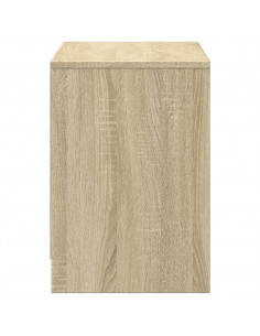 Mobile Porta TV con LED Rovere Sonoma 100x34x50cm in Truciolato 2