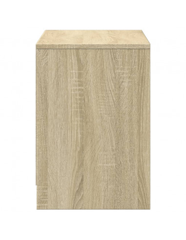 Mobile Porta TV con LED Rovere Sonoma 100x34x50cm in Truciolato