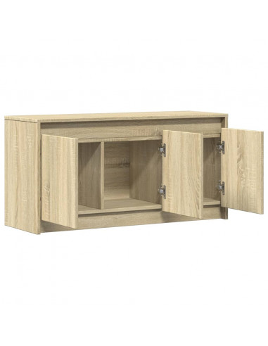 Mobile Porta TV con LED Rovere Sonoma 100x34x50cm in Truciolato